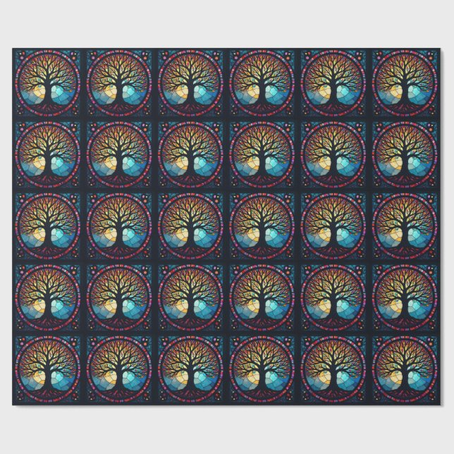 Keramik aus verkettetem Glas Geschenkpapier (Flach)