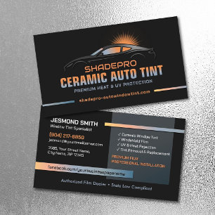 Keramik-Auto-Tönungs-Prämium-Fensterfolie Visitenkarte