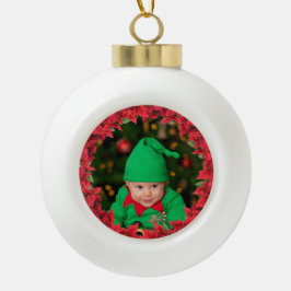 Keramik Ball Kind/Baby Foto Gerahmte Einrichtung Kugel-Ornament