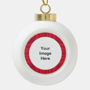 Keramik Ball Red Frame Ornament! Kugel-Ornament