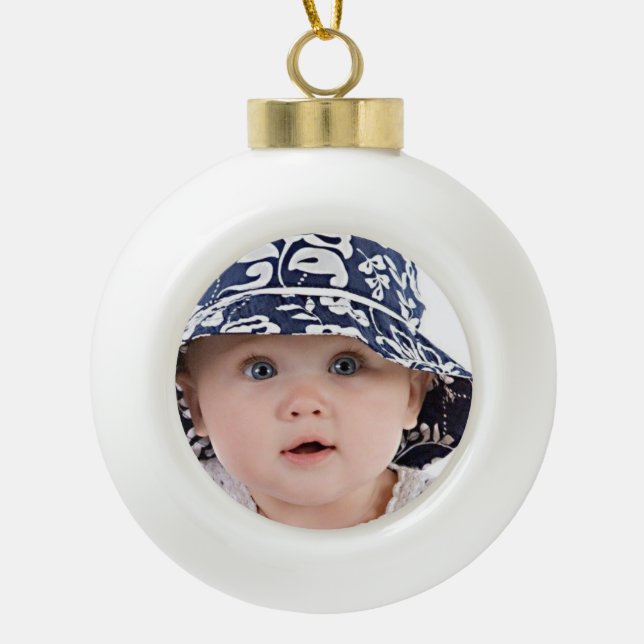 Keramik-Ball-Verzierung Keramik Kugel-Ornament (Vorderseite)