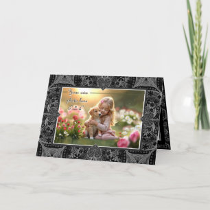 Keramik Black Dankeskarte