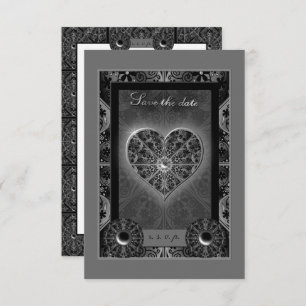 Keramik Black RSVP Karte