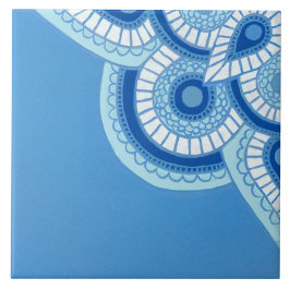 Keramik blau und türkis Tile Fliese