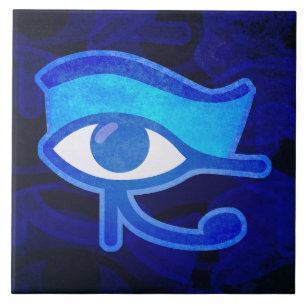 Keramik Blauer Horus Fliese