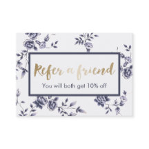 Keramik Blue Floral Beauty Salon Referendum