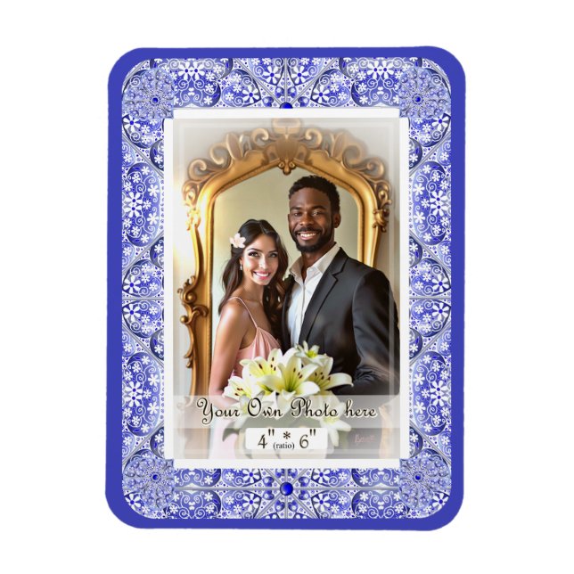 Keramik Blue of Greece Magnet (Vertikal)