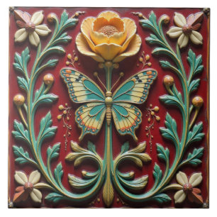 Keramik Butterfly Fliese