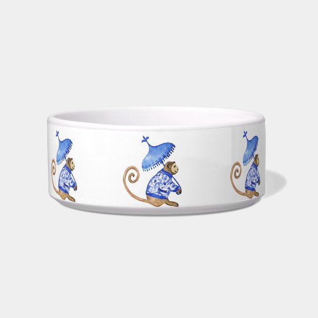 Keramik Chinoiserie Affenschüssel Napf (Vorderseite)