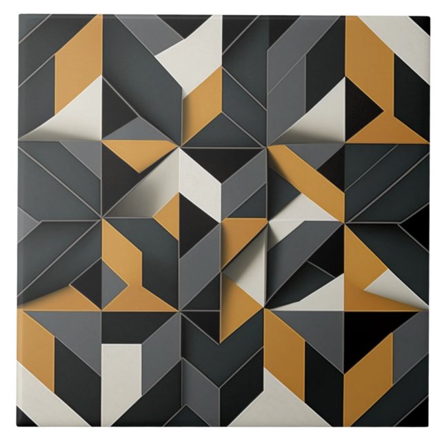 Keramik-Dachziegeln für moderne geometrische Muste Fliese (Vorderseite)