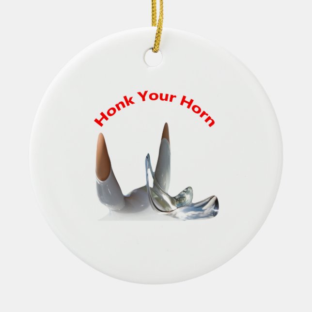 Keramik-Dekorationen für das Horn Keramikornament (Vorne)