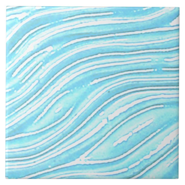 Keramik Dekorative Fliesen Türkisfarbenes Wasser (Turquoise water look tile for kitchen or bathroom.)