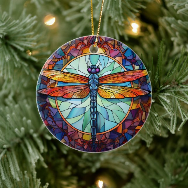 Keramik der Drachenfliege Ornament (Baum)