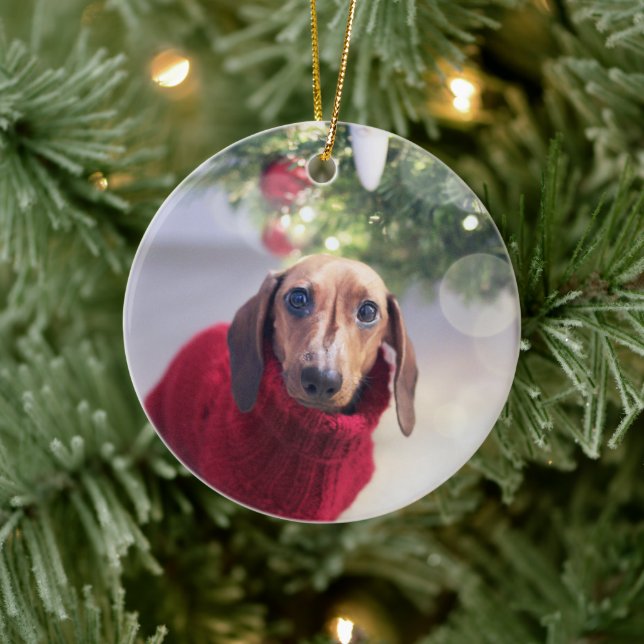 Keramik der Hunde Ornament (Baum)