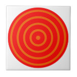 Keramik der konzentrischen Kreise Fliese<br><div class="desc">Maßgeschneiderte Keramik-Kachel mit Retro-Stil bunt Konzentrische Kreise auf der Vorderseite gedruckt.</div>