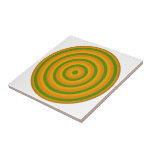 Keramik der konzentrischen Kreise Fliese<br><div class="desc">Maßgeschneiderte Keramik-Kachel mit Retro-Stil bunt Konzentrische Kreise auf der Vorderseite gedruckt.</div>