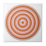 Keramik der konzentrischen Kreise Fliese<br><div class="desc">Maßgeschneiderte Keramik-Kachel mit Retro-Stil bunt Konzentrische Kreise auf der Vorderseite gedruckt.</div>