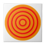 Keramik der konzentrischen Kreise Fliese<br><div class="desc">Maßgeschneiderte Keramik-Kachel mit Retro-Stil bunt Konzentrische Kreise auf der Vorderseite gedruckt.</div>