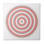 Keramik der konzentrischen Kreise Fliese<br><div class="desc">Maßgeschneiderte Keramik-Kachel mit Retro-Stil bunt Konzentrische Kreise auf der Vorderseite gedruckt.</div>