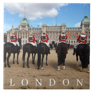 Keramik der Londoner Pferdewächter Fliese