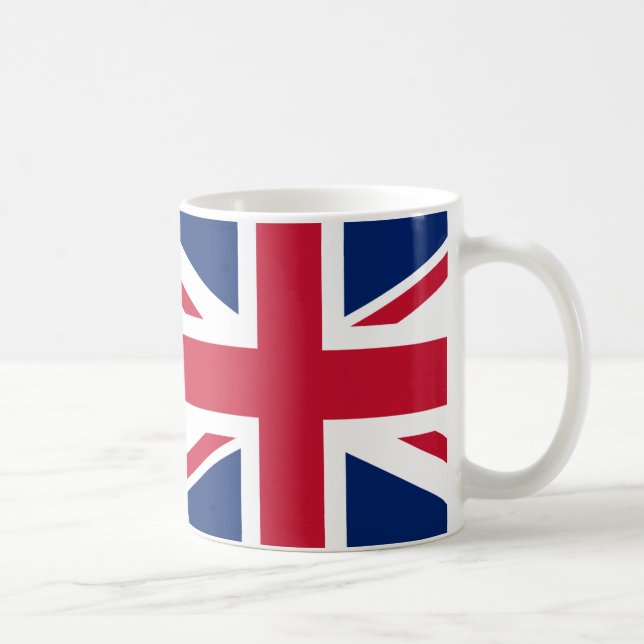 Keramik der Union-Jack-Käse-Tasse Kaffeetasse (Rechts)