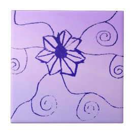 Keramik der Wirblen Blume Fliese