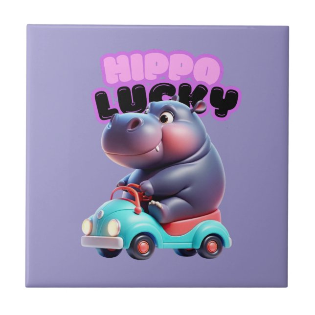 Keramik des Hippo-Laufwerks Fliese (Vorderseite)