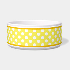 Keramik Dot Pattern Dog Bowl Napf