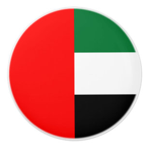 Keramik-Drehknopf mit Flagge der VAE Keramikknauf