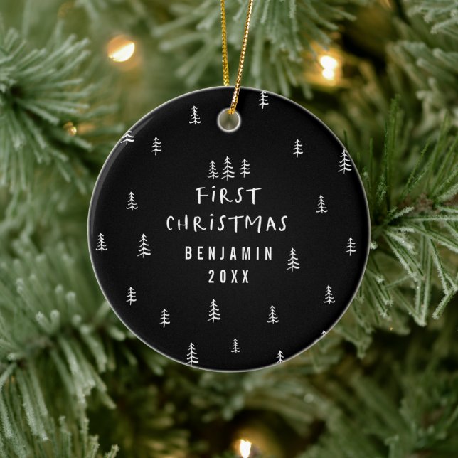 Keramik eines modernen, eleganten Babys Keramik Ornament (Baum)