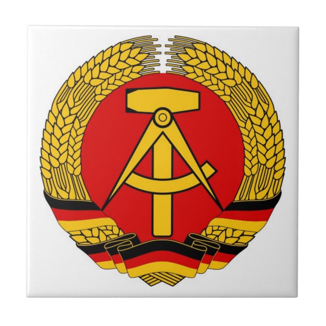 Keramik-Fliese Deutschlands Ostdeutschland Fliese (Vorderseite)