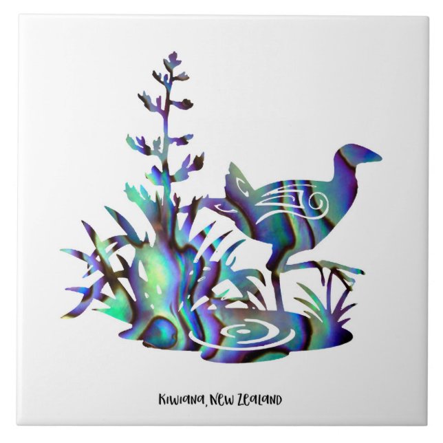 Keramik-Fliese Kiwiana Wand-Kunst Fliese (Vorderseite)
