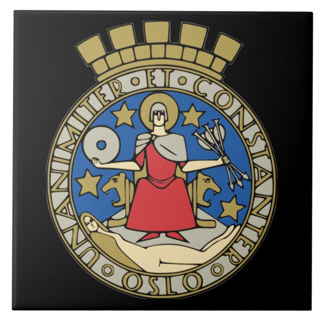 Keramik-Fliese Norwegens Oslo Fliese (Vorderseite)