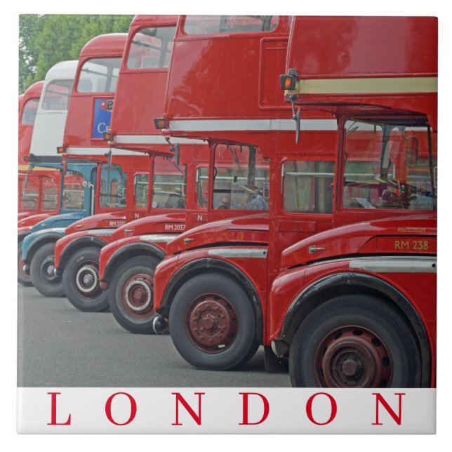 Keramik-Fliesen der Londoner Routemasters Fliese (Vorderseite)
