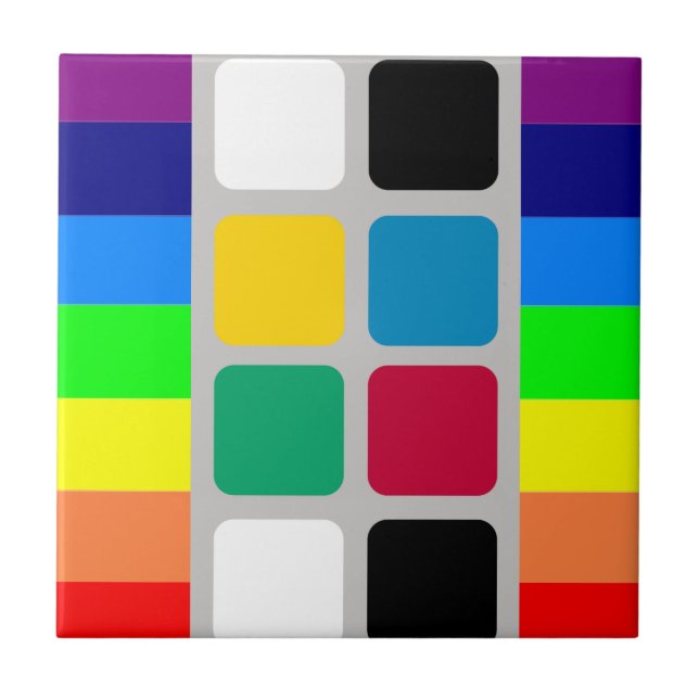 Keramik Fliesenfarben Fliese (Vorderseite)