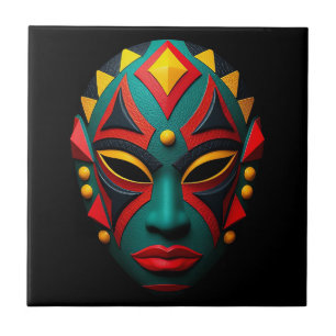 Keramik für afrikanische Masken Fliese