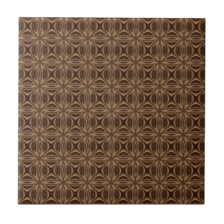 Keramik für braune geometrische Muster Fliese