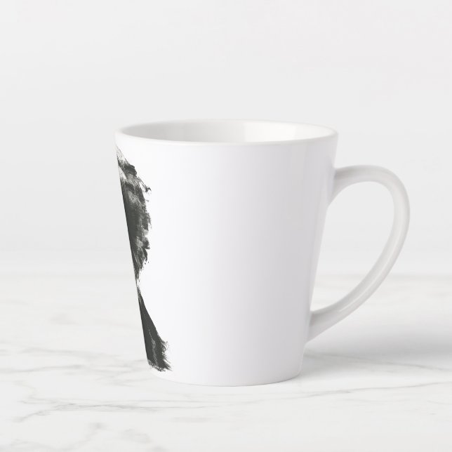 Keramik für das Design ausdrucksstarker Silhouette Milchtasse (Rechts)