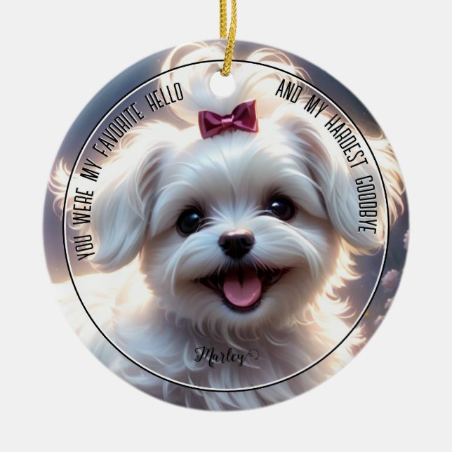 Keramik für die Haustiere Keramik Ornament (Vorne)