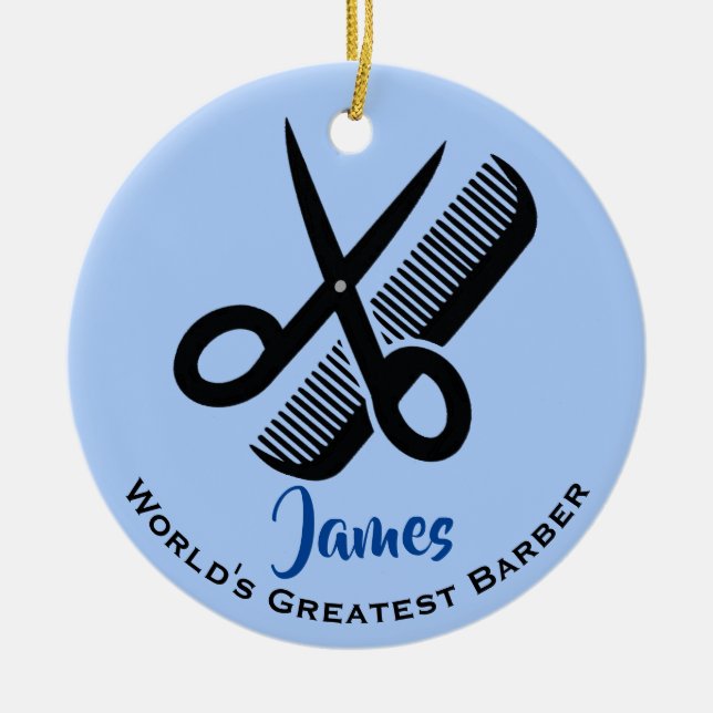 Keramik für Friseur-Haarschnitt Keramik Ornament (Vorne)