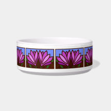 Keramik für lila Lily-Blume-Muster