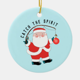 Keramik für personalisierte Fischer Ornament