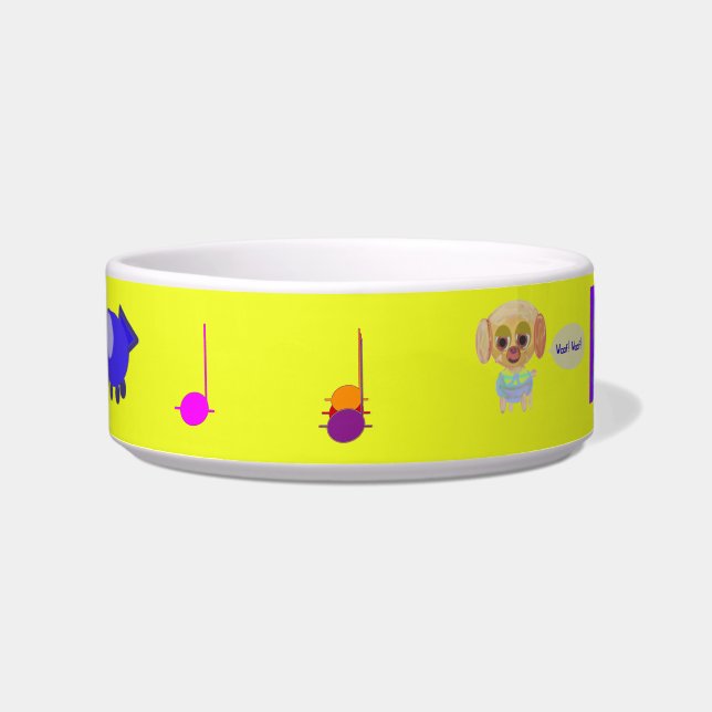 Keramik für Welpen Napf (Vorderseite)