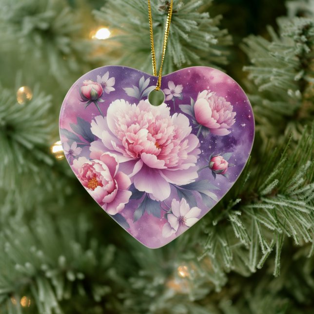 Keramik Galaxy Peony Ornament (Baum)