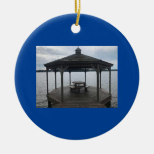 Keramik "GAZEBO AM SEE" Ornament