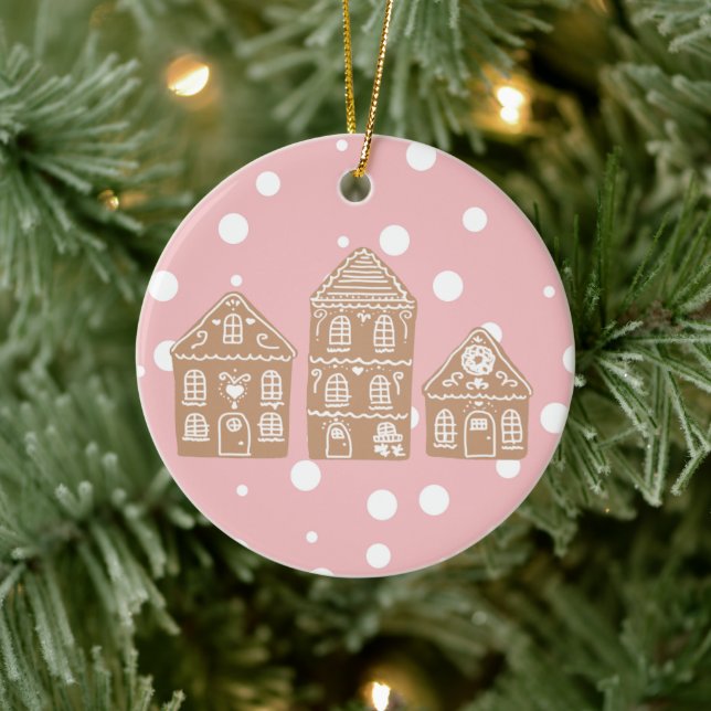Keramik Gingerbread House Keramik Ornament (Baum)