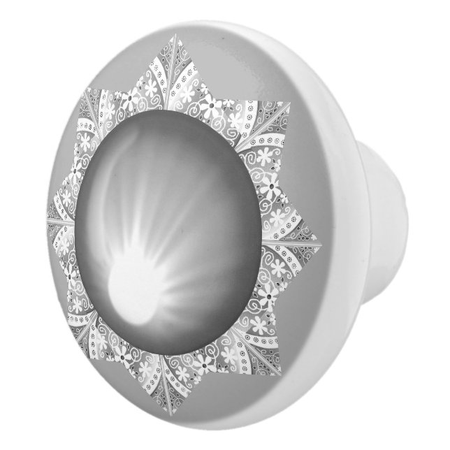 Keramik Grau Keramikknauf (Rechts)