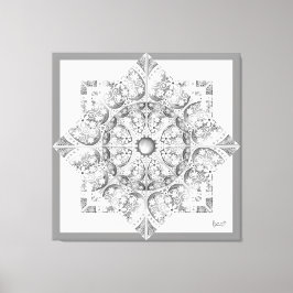 Keramik Grau Leinwanddruck