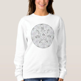 Keramik Grau & Schneeflocke Sweatshirt