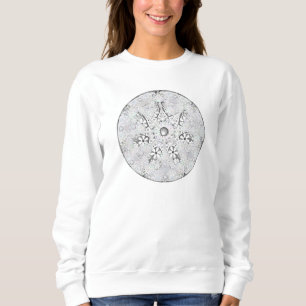 Keramik Grau & Schneeflocke Sweatshirt